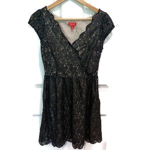 Elle black lace slip dress Size 2